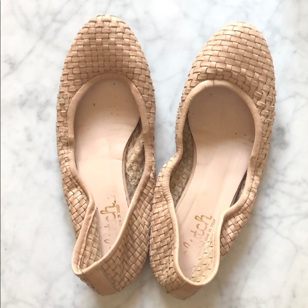 Beautiful woven leather ballet flats size 39